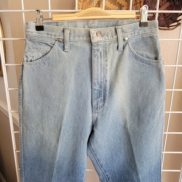 Vintage Wrangler Slim Fit Ombre Straight Leg Western - Picture 3 of 7